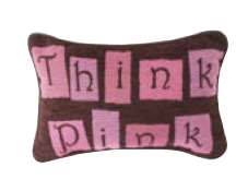 think pink pillow