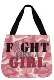 fight like a girl mini tote bag